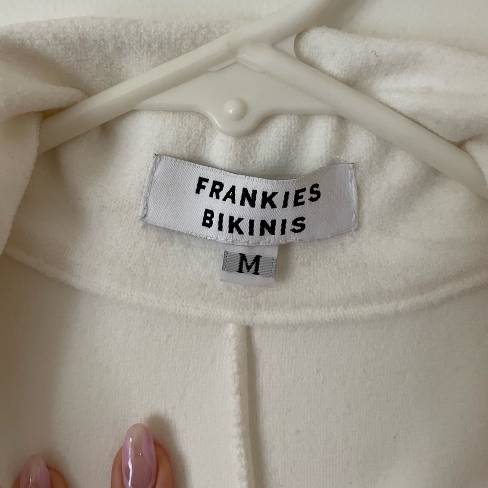 Frankies Rose Romper- White Terry